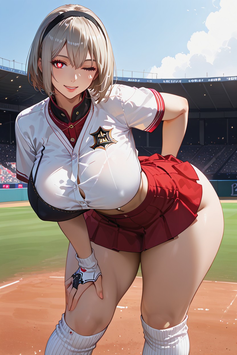 Beautiful Eyes, Winking, Exciting Hentai AI Porn