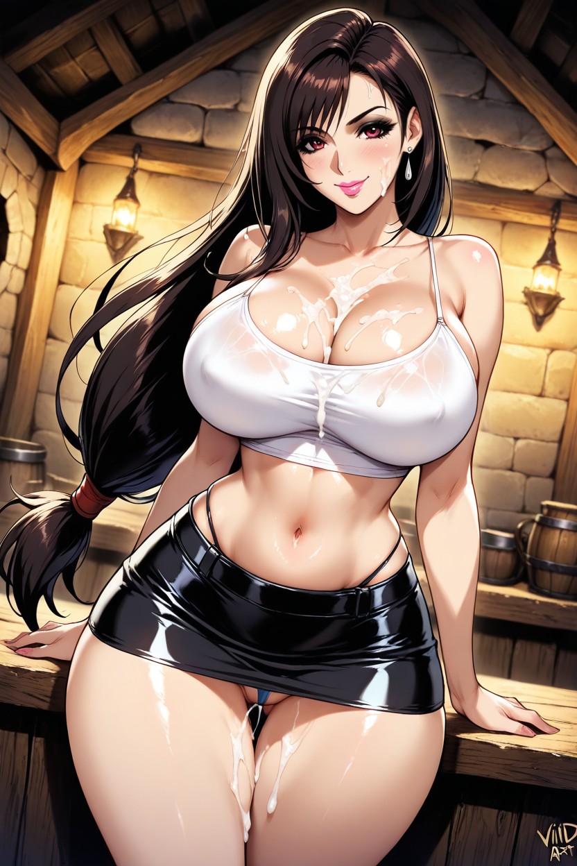 From Front, Big Fake Breasts, Dutch Angle Hentai AI Porn