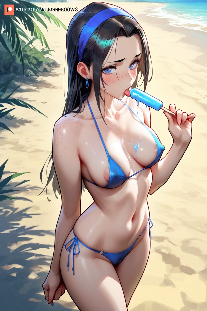 Blushing, Bikini, Looking At Viewer Hentai AI Porn