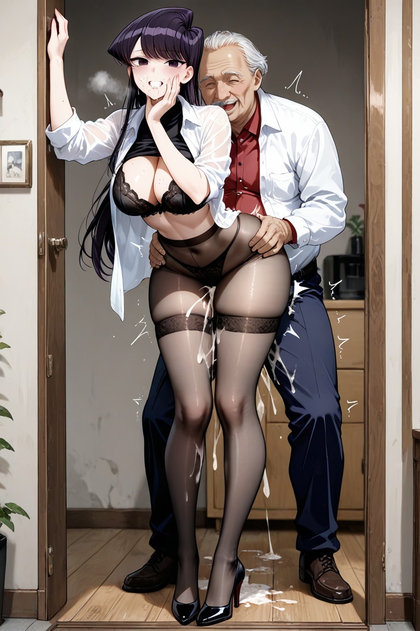 Very Light Nude Sheer Full Body Bodystocking, No Dark Skin, Cuerpo Completo Hentai IA