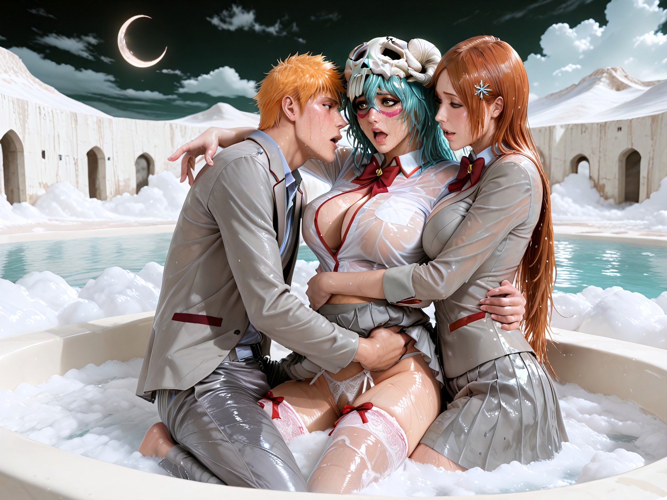 Cosplay, Moaning, Dark Night Hentai AI Porn