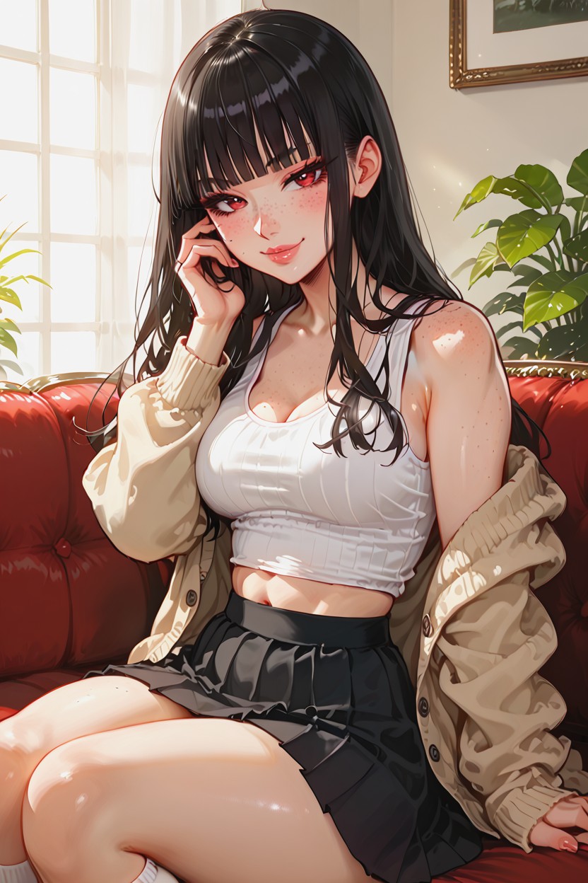 Perfect Anatomy, Beautiful Face, Plants Hentai AI Porn