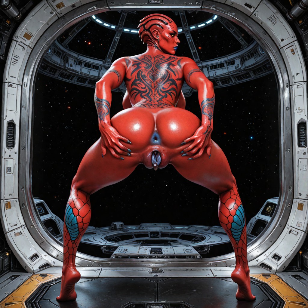Solo, Spreading Ass, Alien Hentai AI Porn