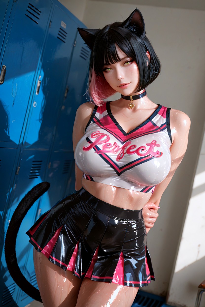 Bright And Smooth Skin, Slightly Layered, Catgirl Hentai AI Porn