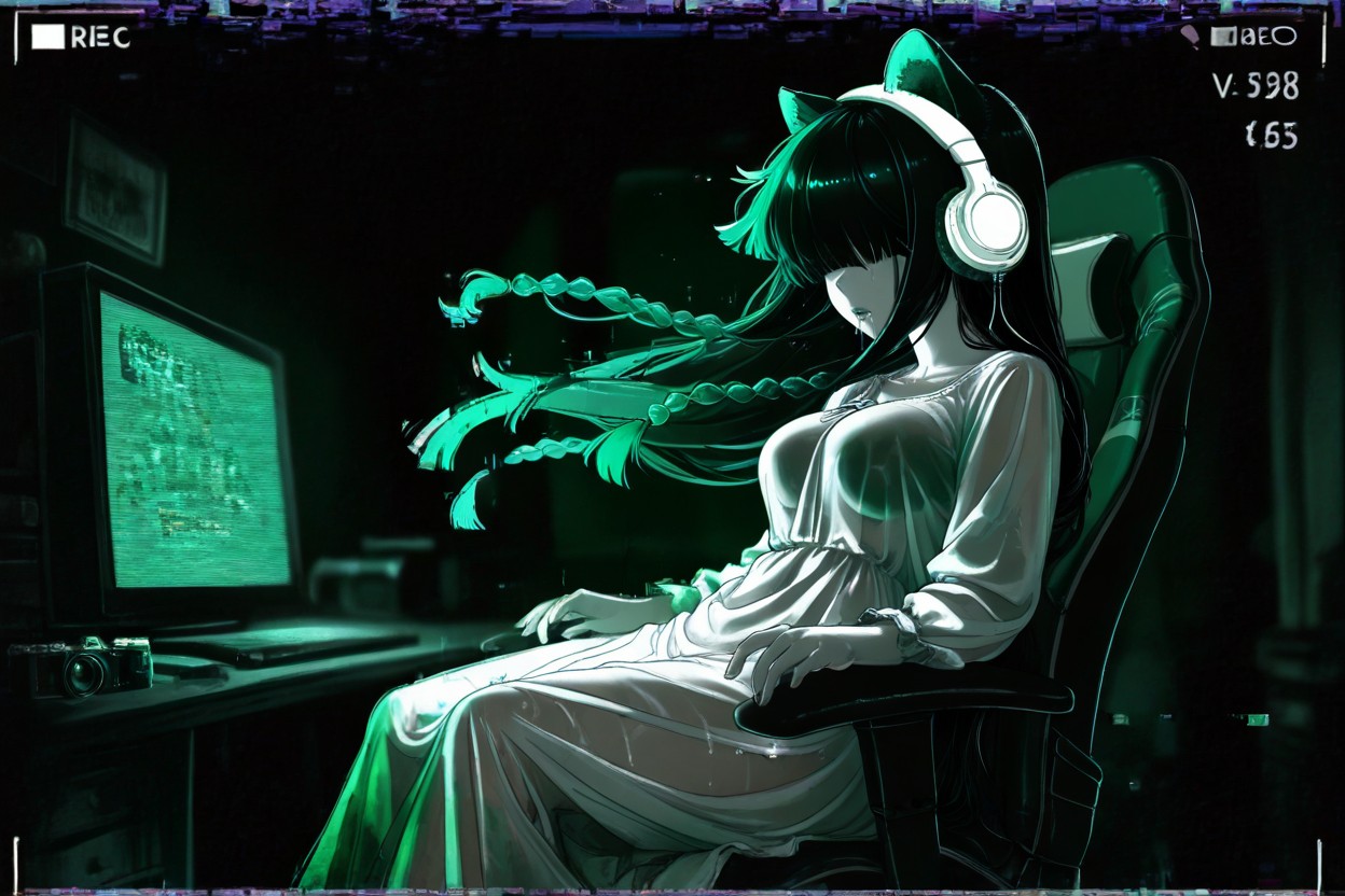 Excessive Glitch, Low Lighting, Visual Glitch Effect Hentai AI Porn