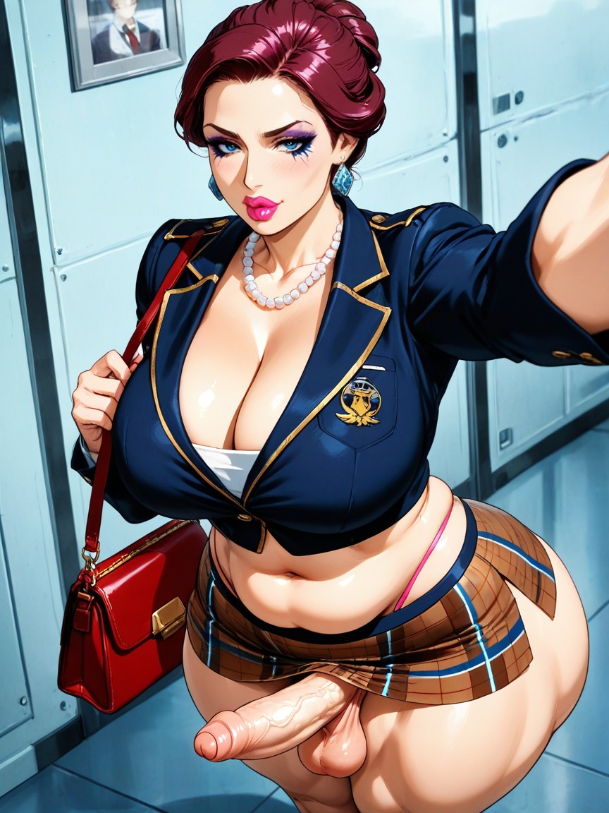 Tomgirl, Very Sexy, Standing By A Control Panel Inside Her Spaceship The Normandy Hentai AI Porn