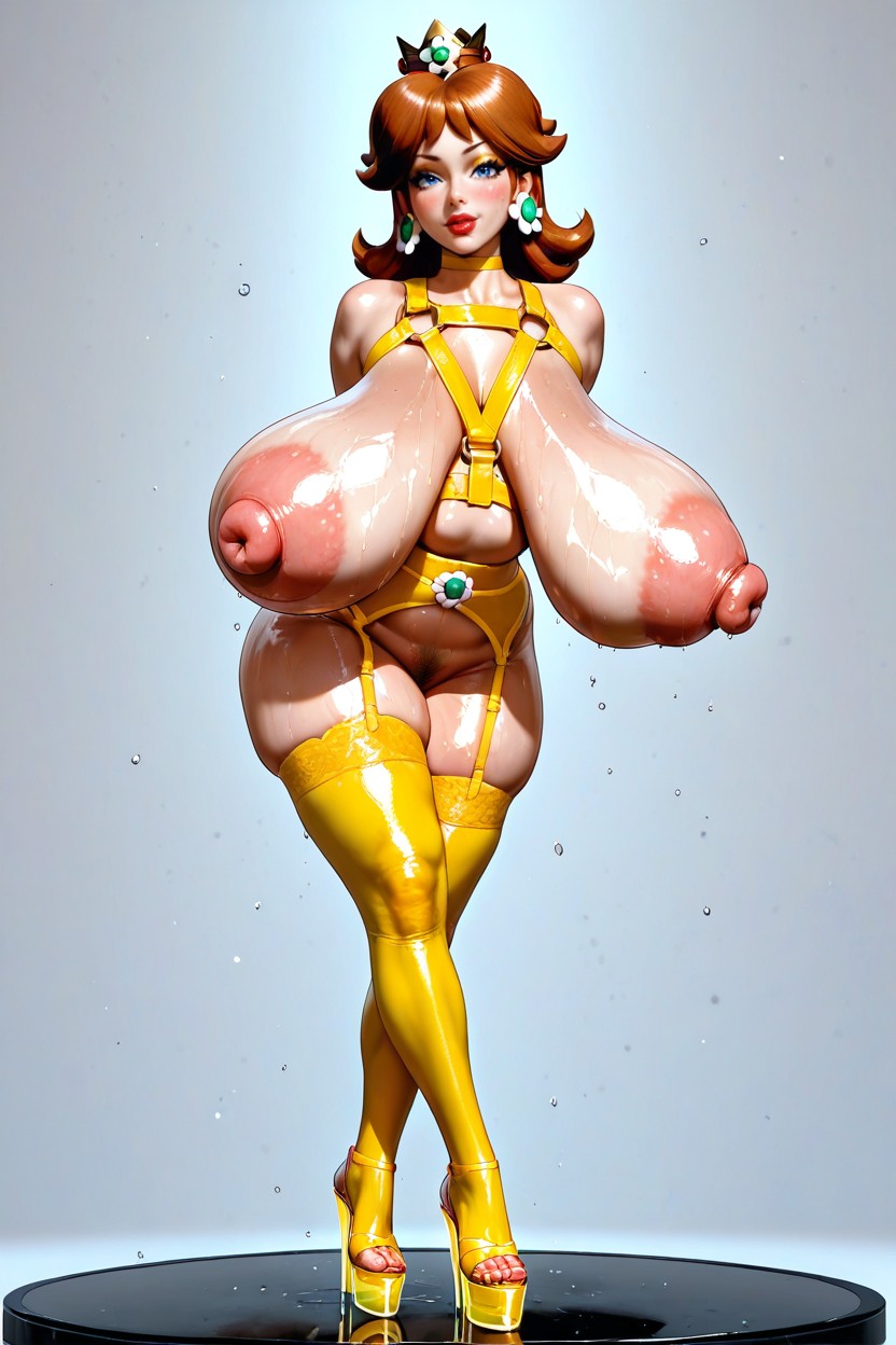 Pencil Waist, Oiled Body, Hourglass Body Hentai AI Porn