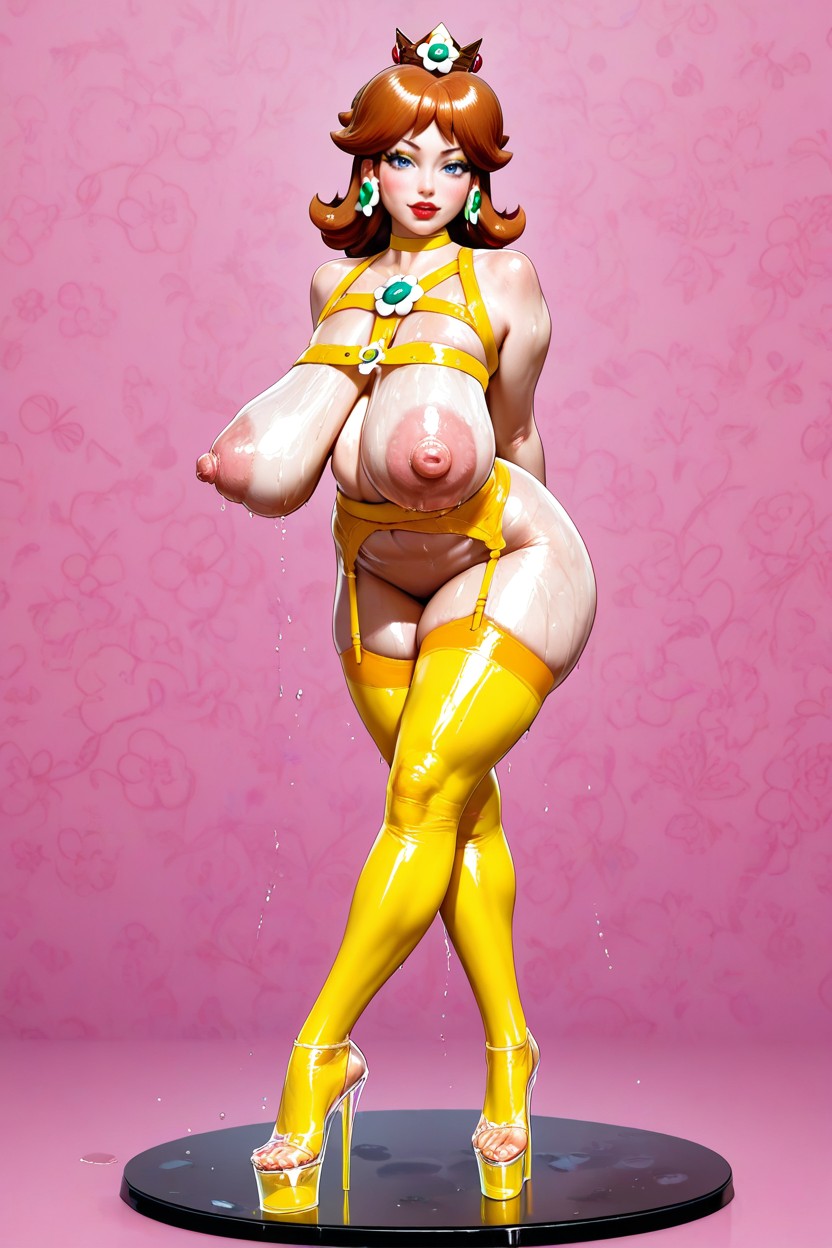 Sagging Breast, Shiny Skin, Ultra Detailed Hentai AI Porn