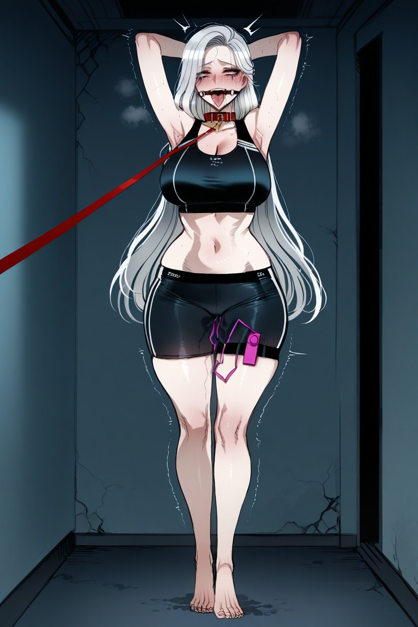 Front View, Extremely Long Hair, Hip Focus Hentai AI Porn