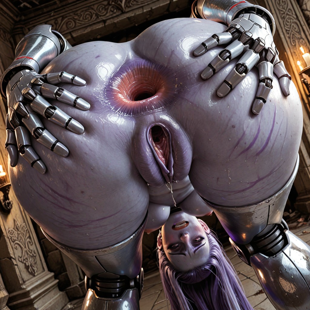 Naked, 1 Person, Robot Head Hentai AI Porn
