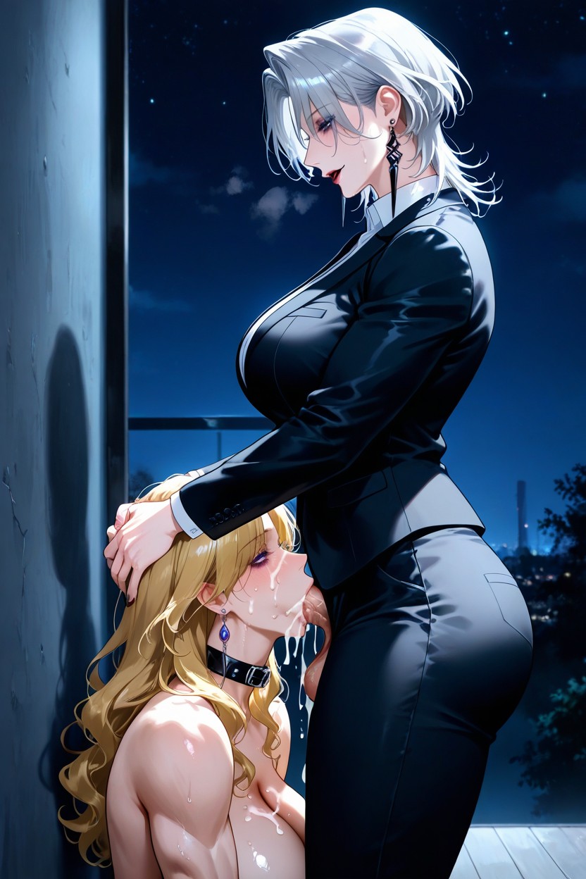 Effortlessly Messy, Hands On Head, Livingroom Hentai AI Porn