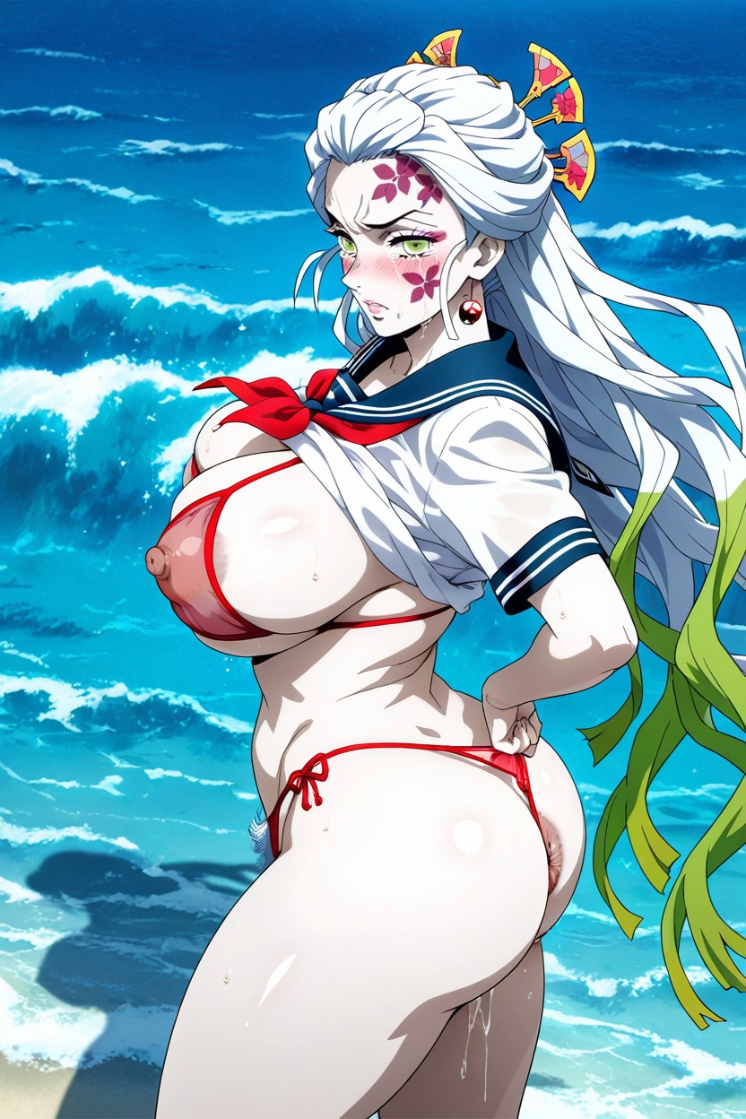 Tossing Back Bra, Hairy Anus, The Chest Area Hentai AI Porn