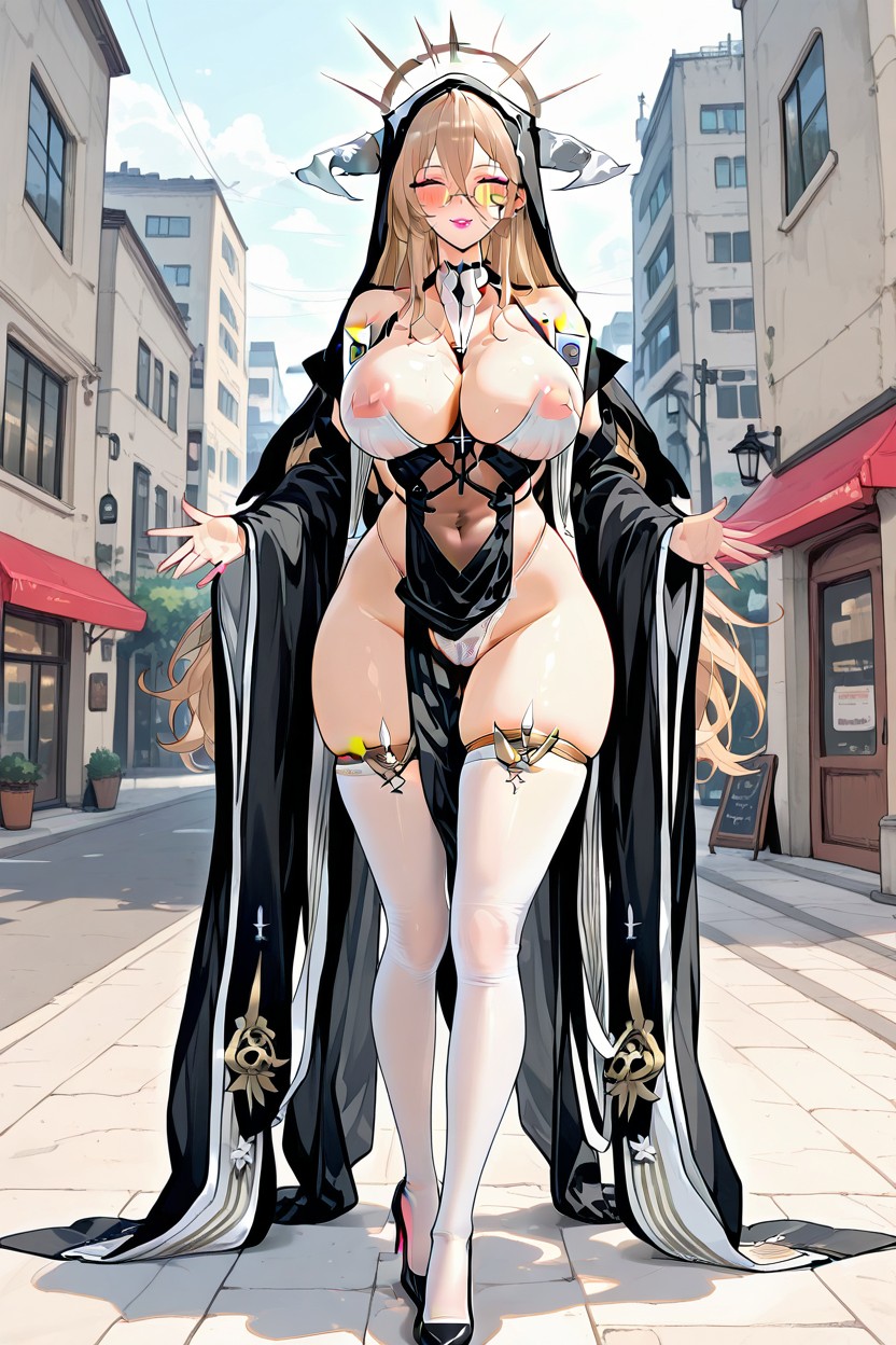Model Figure,glasses,beauty,figure, Full Body, Bimbo Hentai AI Porn
