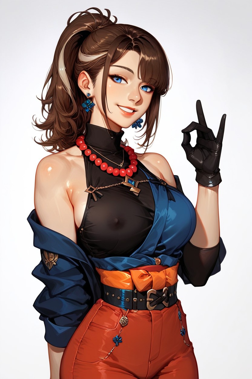 Polished Cel Shading, Nipple, Glossy Fabric Highlights Porno IA Hentai