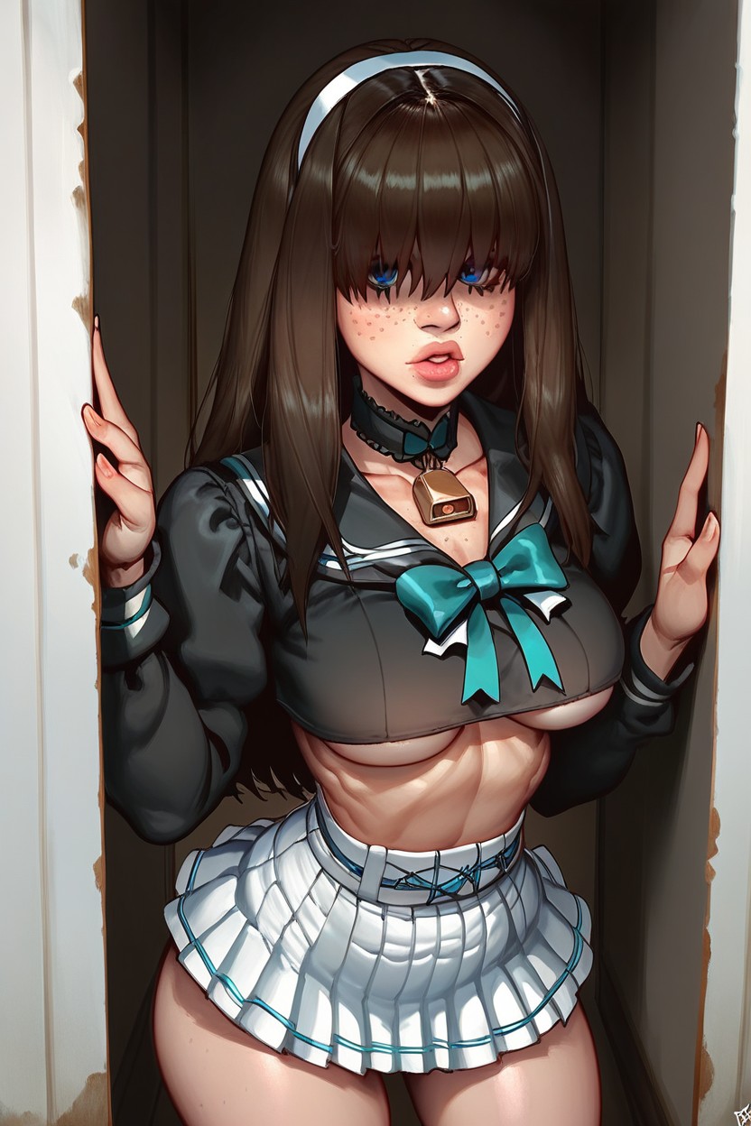 Large Round Eyes, Large Round Eyes, Round Face Hentai IA