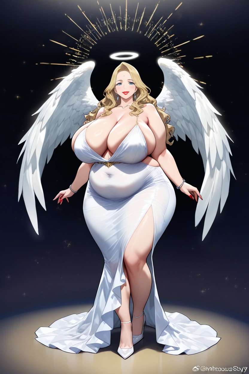 Fat Female, Front View, Black Eye-liner Hentai IA