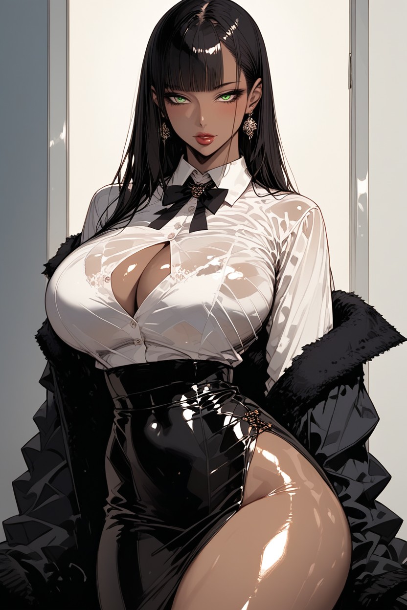 Perfect Fingers, Luxury Open-space Office, High Resolution Hentai AI Porn