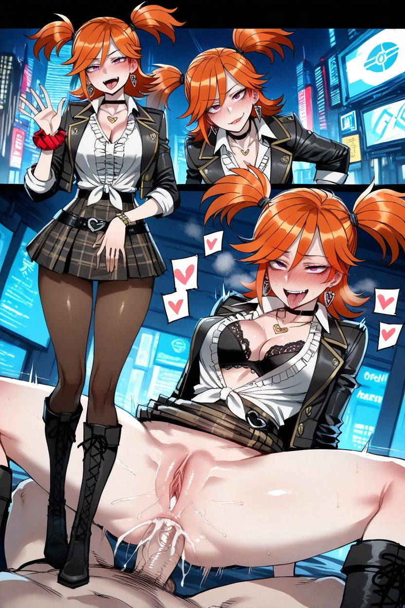 Bottomless, Choker, Tongue Out Hentai AI Porn