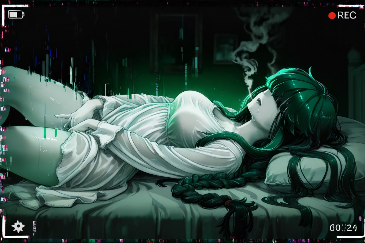 Timer, Ropa Rasgada, White Nightdress Hentai IA