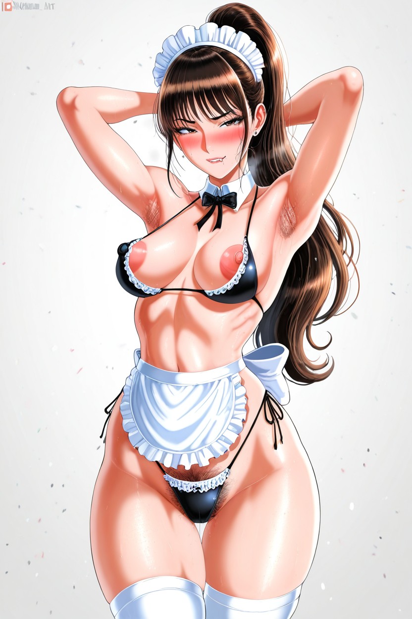 Shadman Art Style, Pechos Pequeños, Posing Hentai IA