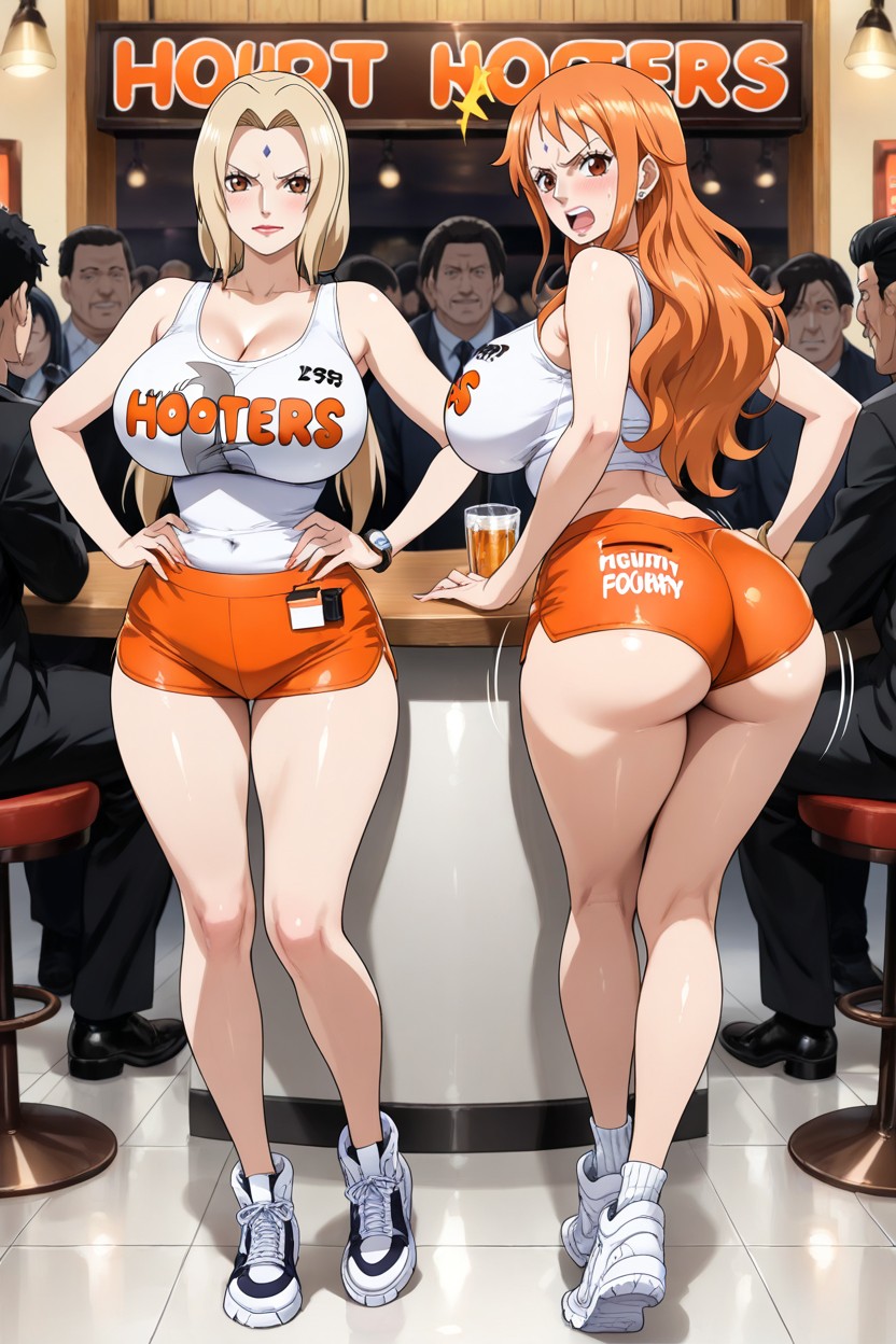 Restaurante, Nami From One Piece, Duo Hentai IA