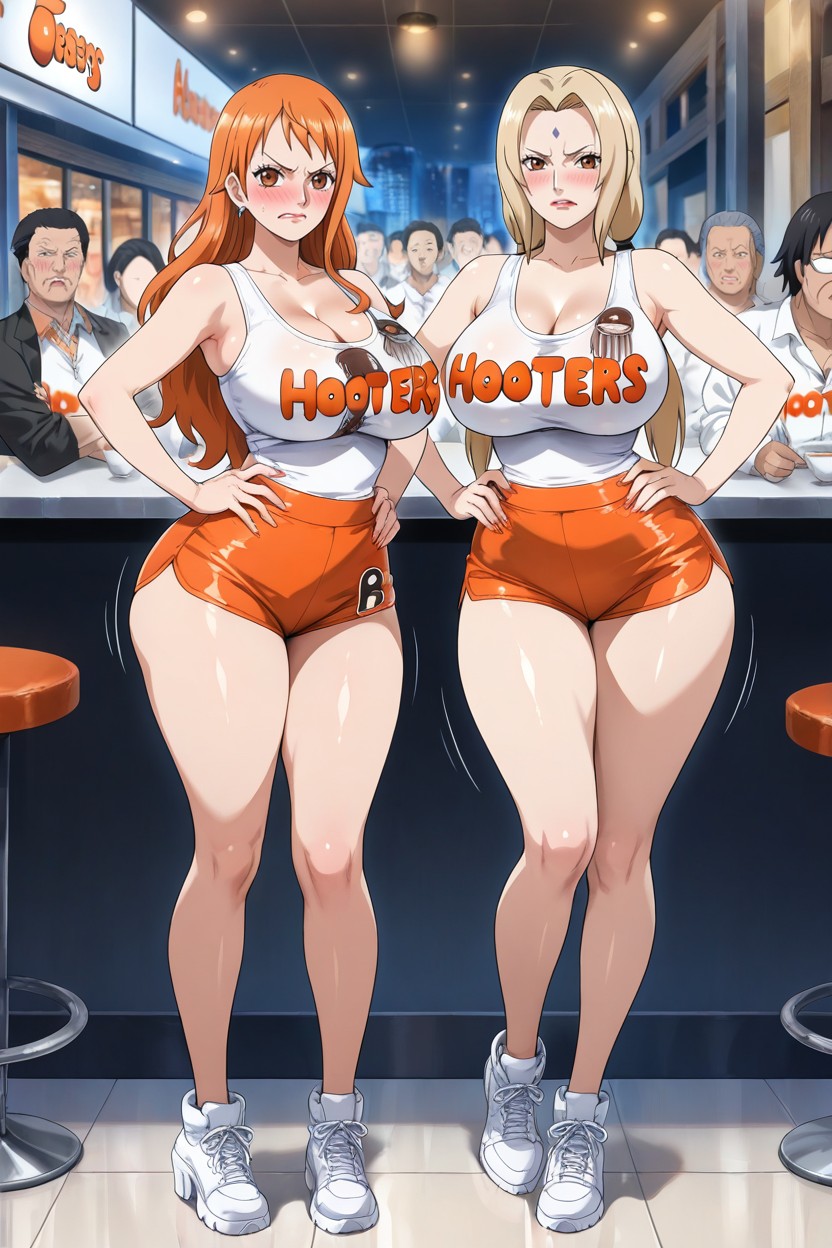 Girls, Chica De Hooters, Nami From One Piece Hentai IA
