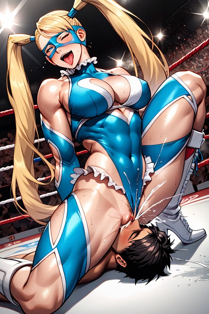 Rainbow Mika From Street Fighter, Woman, Cunnilingus Hentai IA