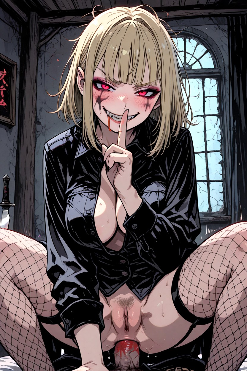 Cosplay, Left Hand Shushing, Horny Hentai AI Porn