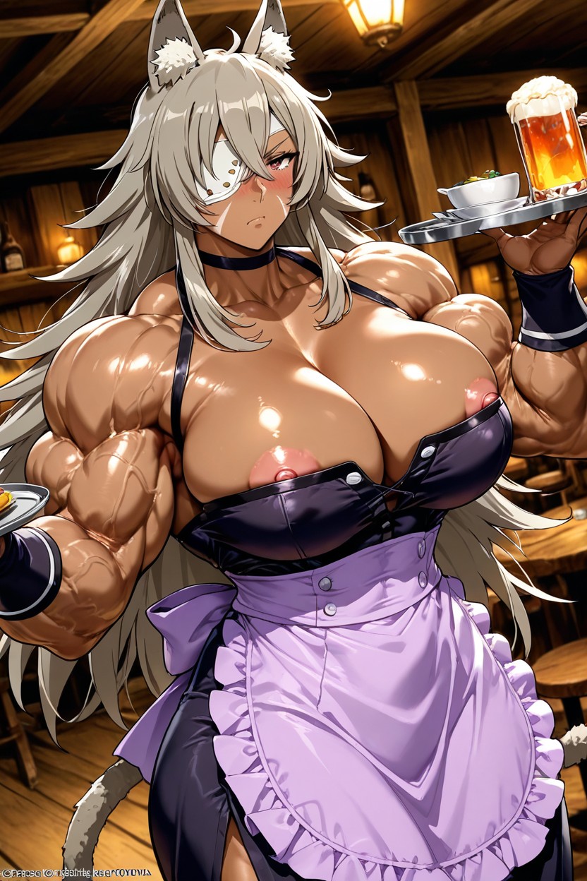 In Tavern, Vista Lateral, Cleavage Hentai IA