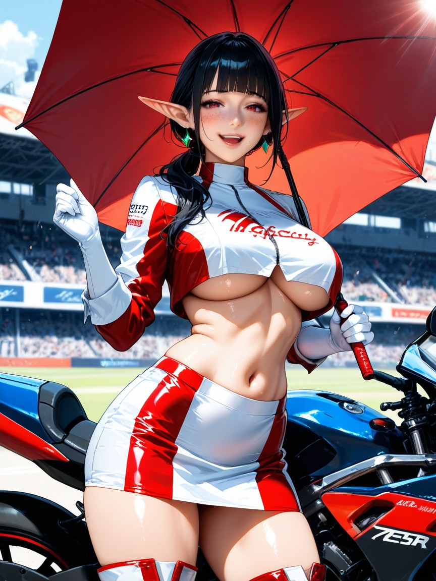 Ultra Detailed, Perfect Fingers, Low Ponytail Hentai IA