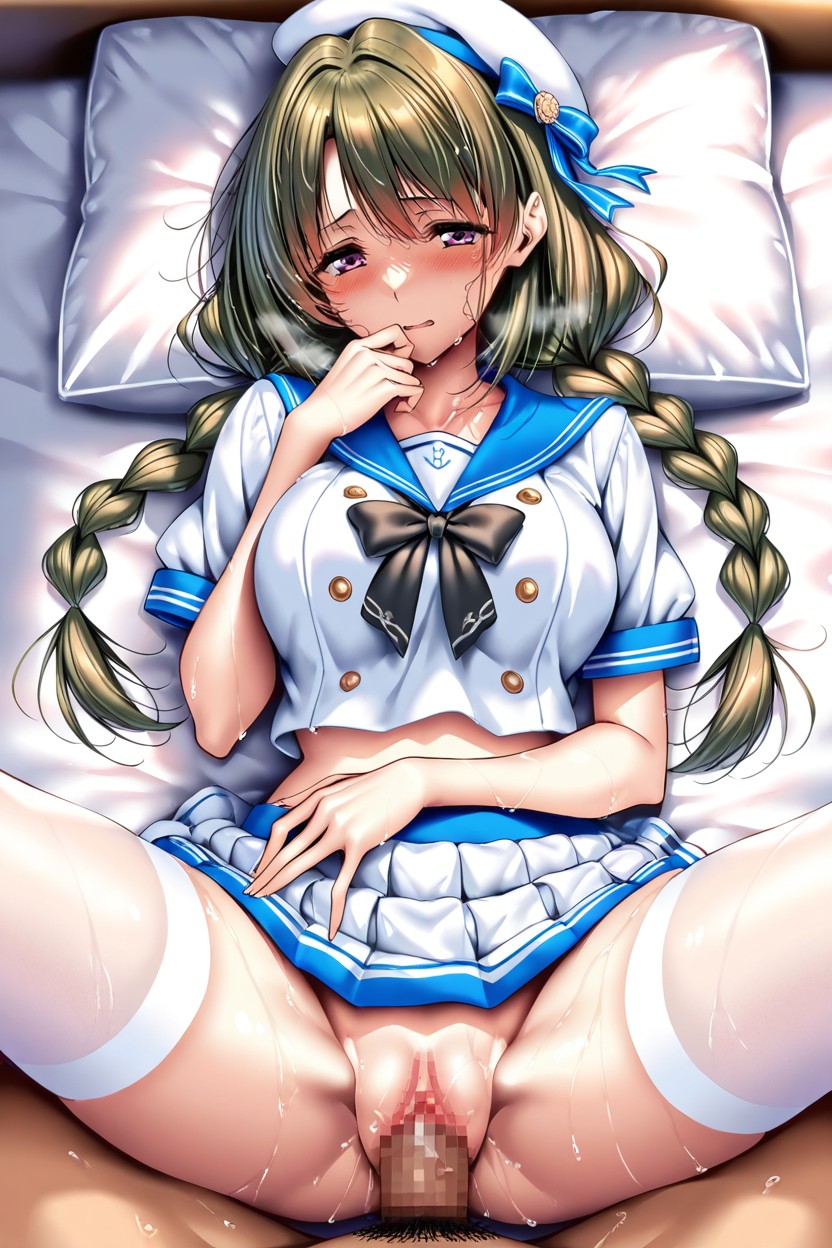 Girl, Braid, Indoor Hentai IA