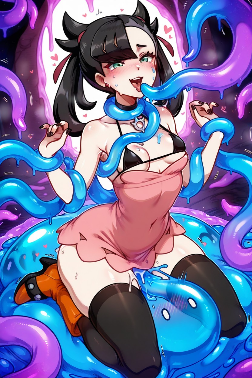 Super Huge Slime Dick, Merunyaa Style, Squirt Hentai IA