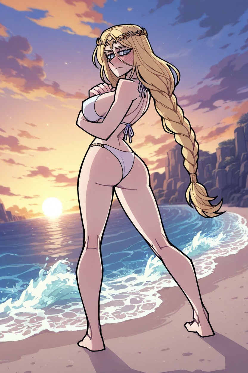 Perky Breasts, Three Quarter View, Twisted Torso Hentai AI Porn