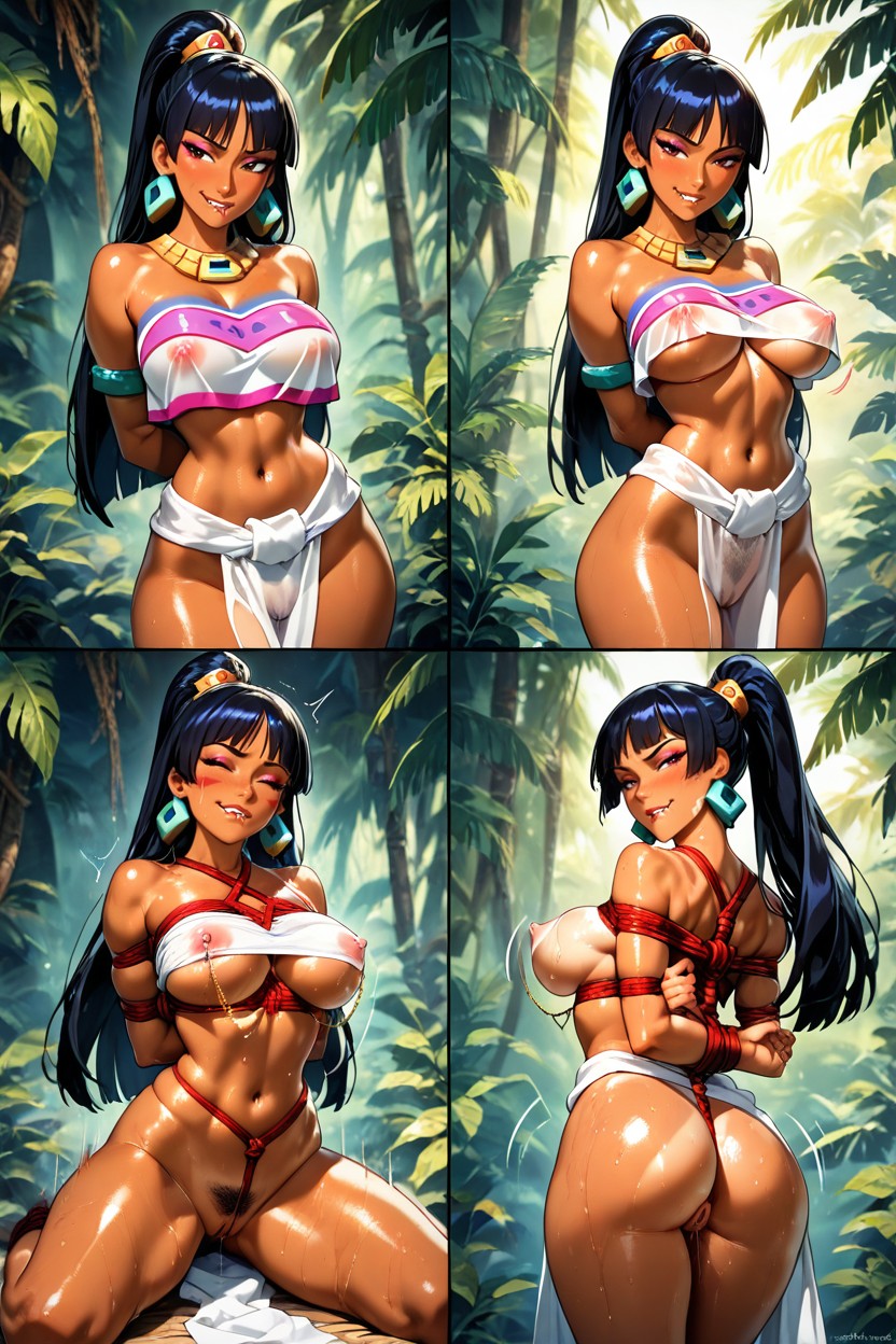 Perfect Nipples, Hogtied, Snatched Waist Hentai AI Porn