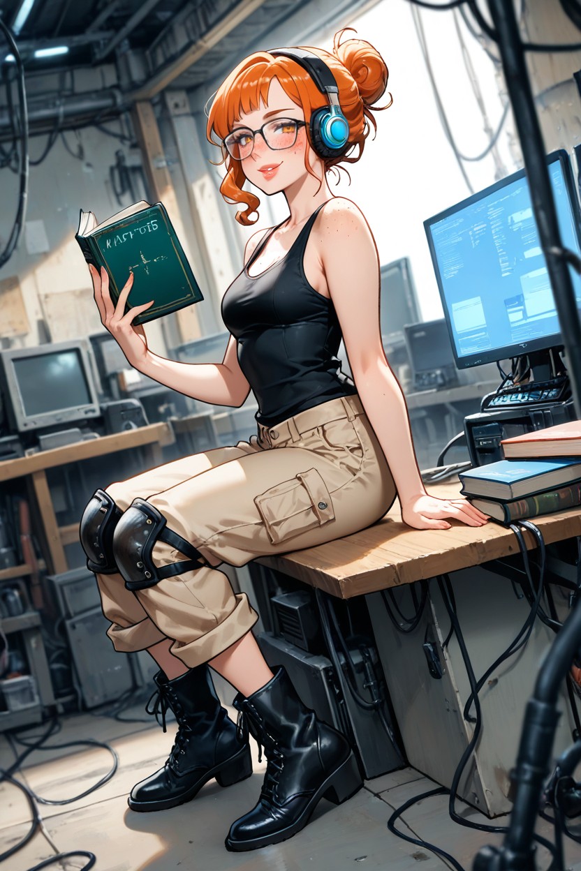 Volumetric Lighting, Amber Eyes, Hdr Hentai IA
