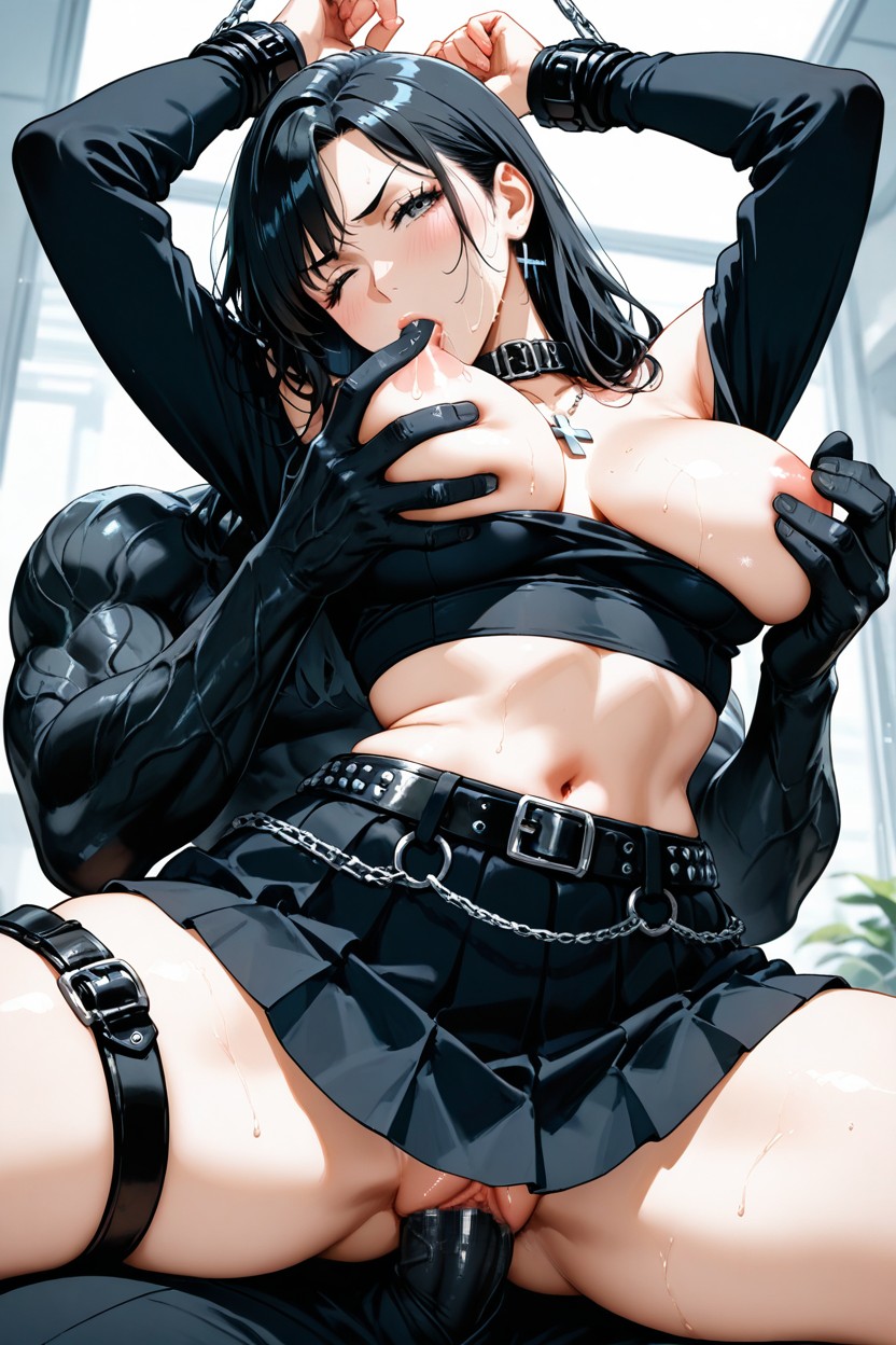 Vaginal Sex, Silver Cross Necklace, Medium Breasts Hentai IA