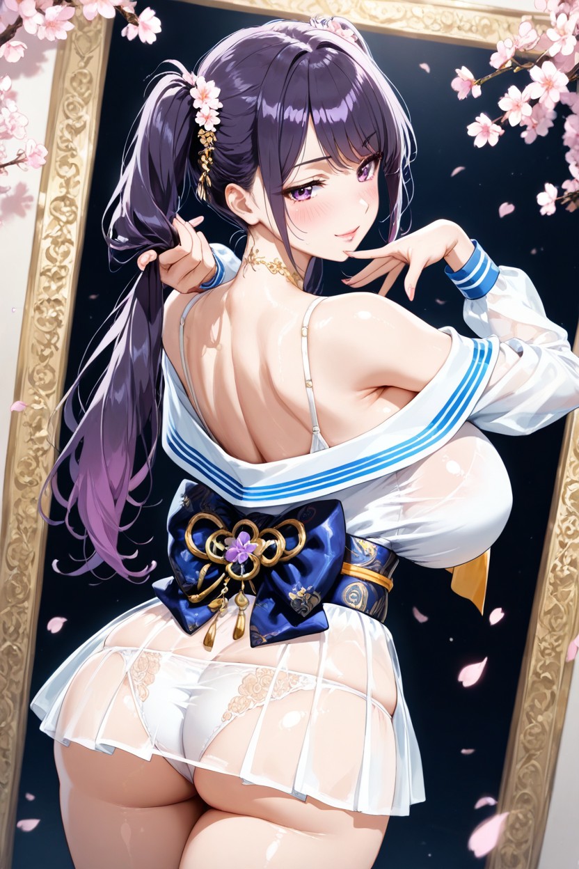 Sailor Collar, Massive Ass, Blush Hentai IA