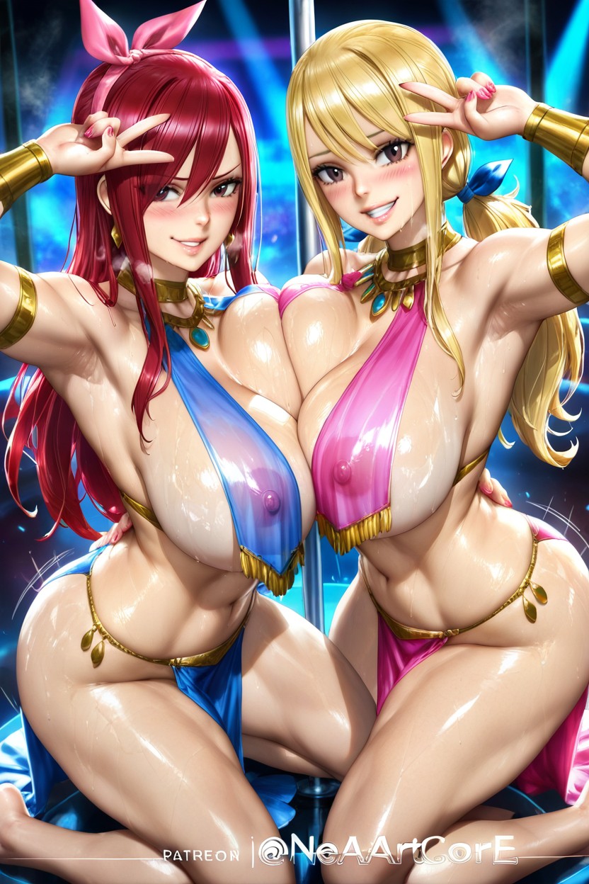 Hair Ribbon, Club De Striptease, Magazine Cover Hentai IA