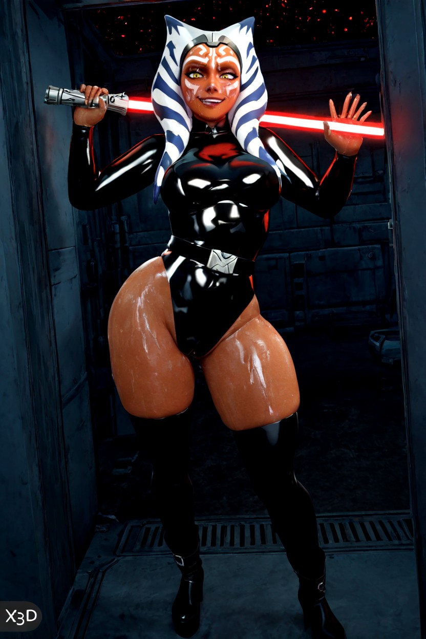 Dark Room, Surprised, Looking At Viewer Hentai AI Porn