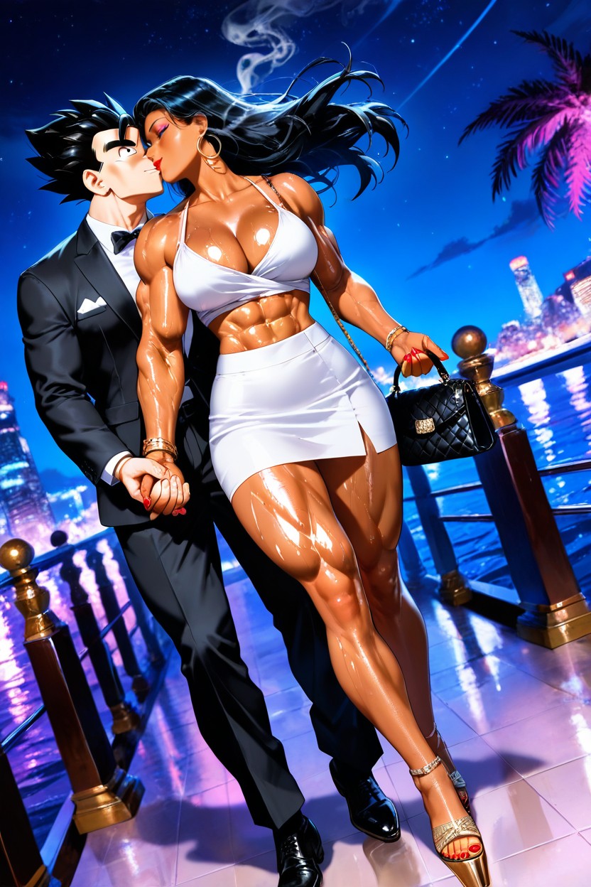 Makeup, Detailed Hair, Wind In Hair Hentai IA