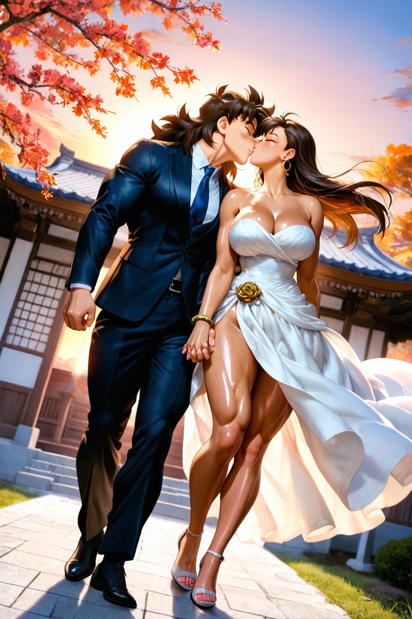 Detailed Thighs, Pink Nails, Ankle Bracelet Hentai IA