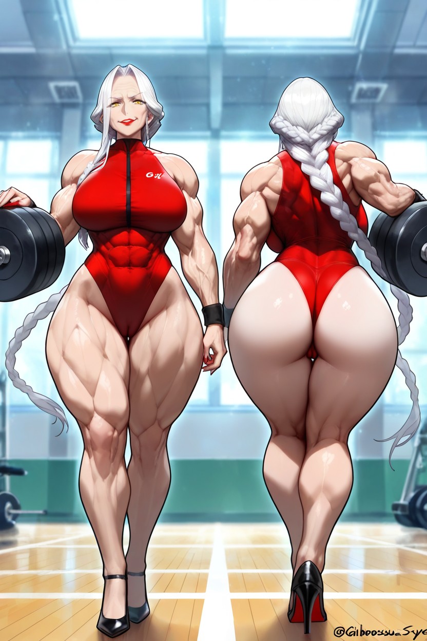 Cameltoe, 70+, Muscular Thick Thighs Hentai IA