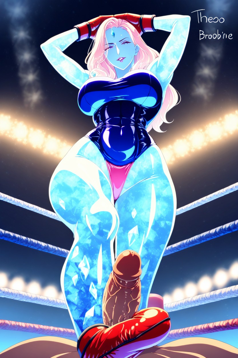Low Angle, Side View, Boxing Gloves Hentai AI Porn
