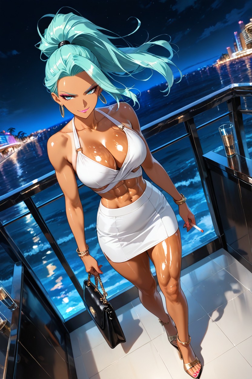 Night, Extremely Beautiful, Walking Upstairs Hentai AI Porn