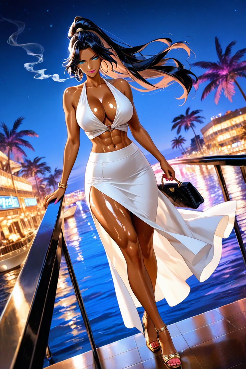 Smoking A Cigarette, Ultra Detailed, Walking Hentai AI Porn
