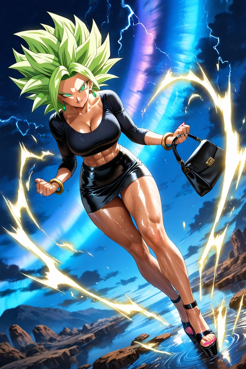 Perfect Fit Body, Night, Detailed Face Hentai IA