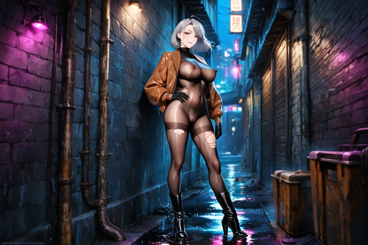 Medium Hair, Puffy Pussy, Viento En El Pelo Hentai IA