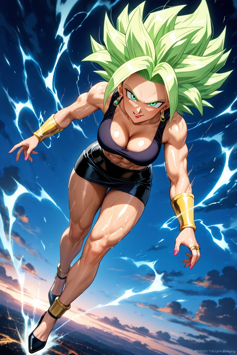 Detailed Thighs, Bracelets, Night Hentai AI Porn