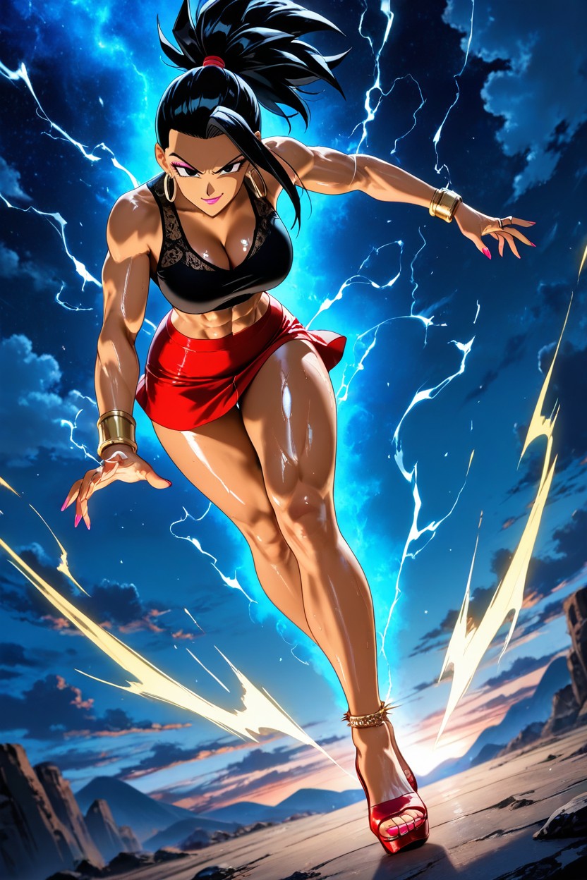 Clouds, Body, B Red Skirt Hentai AI Porn