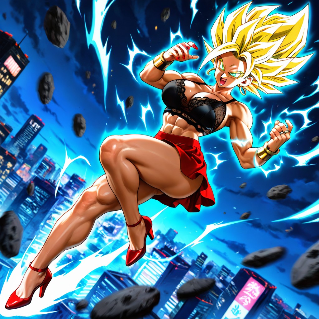 City, En Forma, Detailed Hair Hentai IA